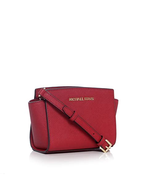 michael kors red crossbody mini selma purse|selma mini crossbody bag.